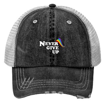 Discover never give up Trucker Hats