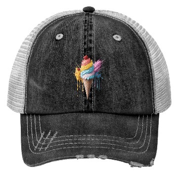 Discover Fruity ice cream Trucker Hats