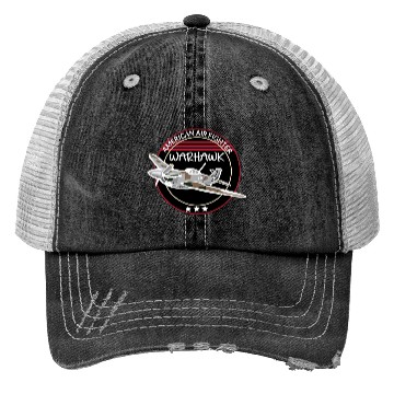 Discover WW2 P-40 Warhawk Airplane Trucker Hats