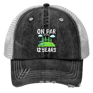 Discover Golf Course 12th Birthday Golfcar 80s Trucker Hats