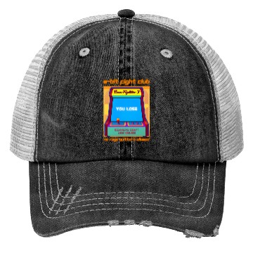 Discover Funny Retro Gaming 80s Arcade 8-Bit Gamer Humor Trucker Hats