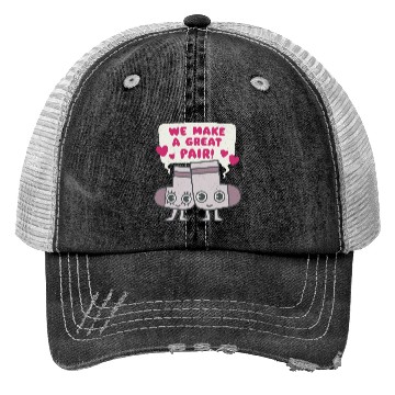 Discover We Make A Great Pair Socks Lovers Valentines Trucker Hats