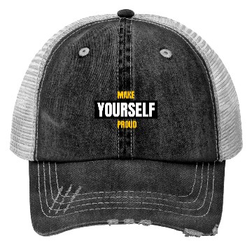Discover Make Yourself Proud green Trucker Hats