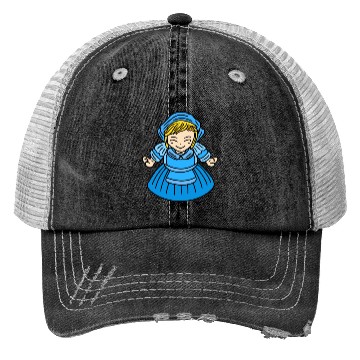 Discover Cute Chibi Farmer Girl Trucker Hats