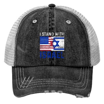 Discover Us Flag I Stand With Israel Trucker Hats