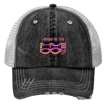 Discover Retrowave Made In The 80s Trucker Hats