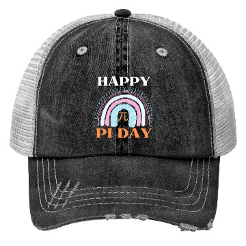 Discover Pi Day Rainbow Trucker Hats