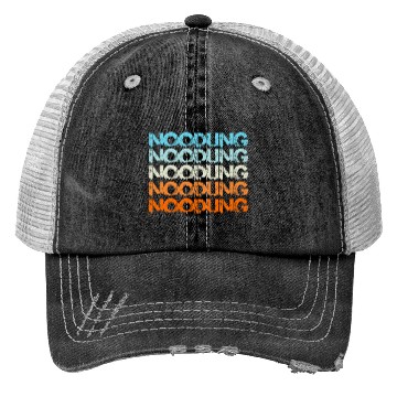Discover Noodling Flathead Fish Angler Noodler Trucker Hats