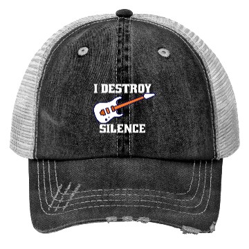 Discover Guitar saying guitarist gift cute Trucker Hats