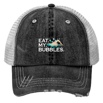 Discover Eat My Bubbles Swim Trucker Hats