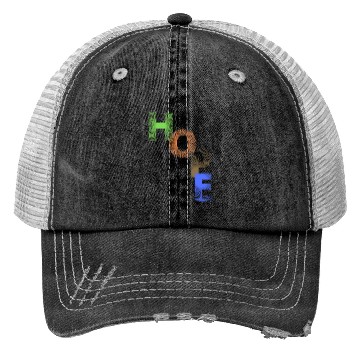 Discover Colourful Modern Typography Trucker Hats