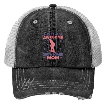 Discover Snowboarding Mom Trucker Hats