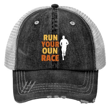 Discover Run your own race, Race walking Trucker Hats