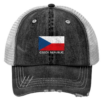 Discover Czech Republic National Flag For Trucker Hats