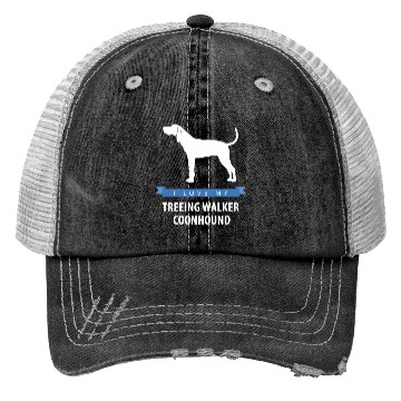 Discover I Love My Treeing Walker Coonhound Trucker Hats
