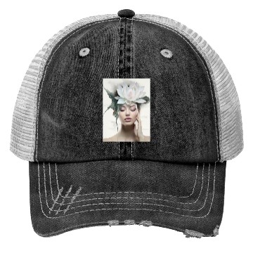 Discover Lotus girl Trucker Hats
