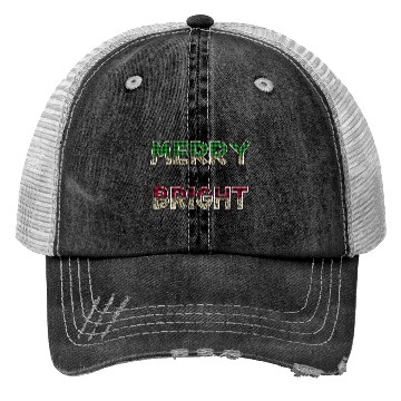 Discover Merry and Bright Christmas Trucker Hats