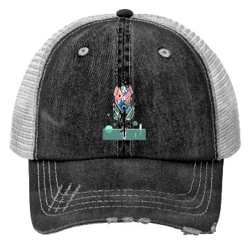 Discover Retro Tulip Flower Trucker Hats
