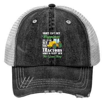 Discover Tractor Happiness Farmer Trucker Hats