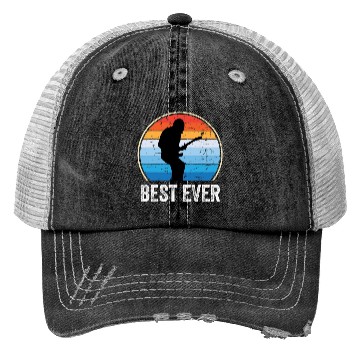 Discover Best Dad Ever Music Guitar Trucker Hats