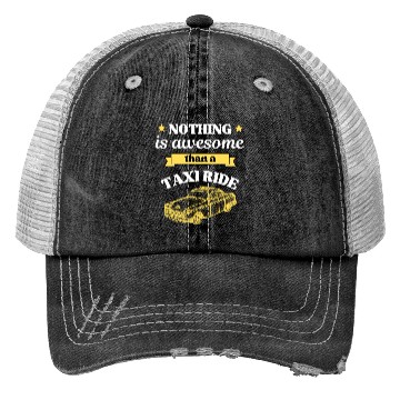 Discover Taxi Ride Old Car Lover Trucker Hats