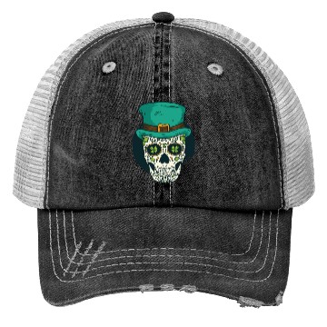 Discover St. Patrick's Day Skull Trucker Hats