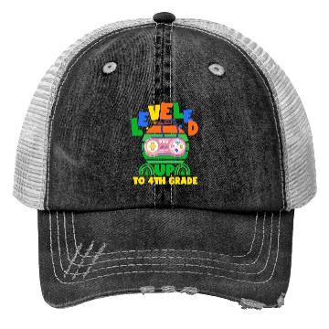Discover Level up to 4th grade, back to school Trucker Hats
