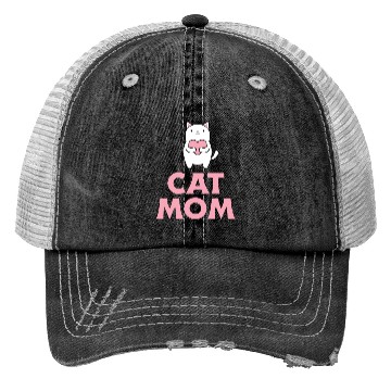Discover Cat Mom Trucker Hats