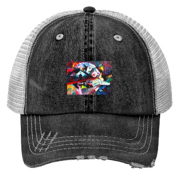 Discover Moonshot Surreal Space Fantasy Trucker Hats