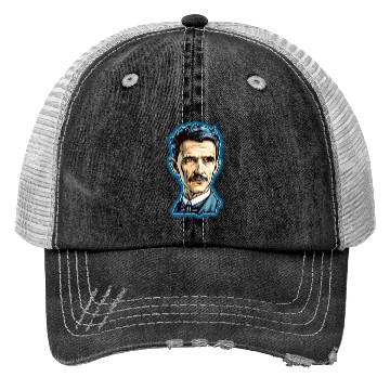 Discover Nikola Tesla Physics Nerd Geek Trucker Hats
