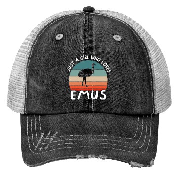 Discover Girl Lover Emu Women Love Saying Fan Trucker Hats