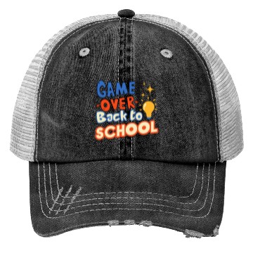 Discover Game Over Back to School Trucker Hats