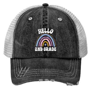 Discover Hello 2nd grade, back to school Trucker Hats