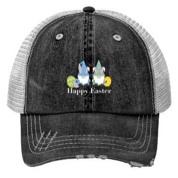 Discover Gappy Easter Garden Gnomes Trucker Hats