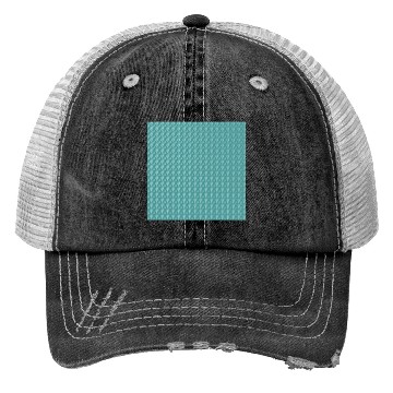 Discover Teal White Dots Pattern Trucker Hats