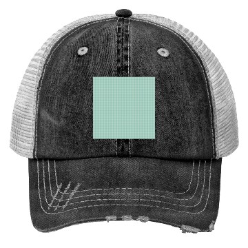 Discover Retro Checkered Pattern Teal Trucker Hats