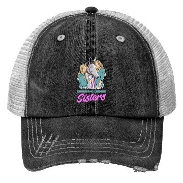 Discover Horse Riding Sister Endurance Riding Trucker Hats
