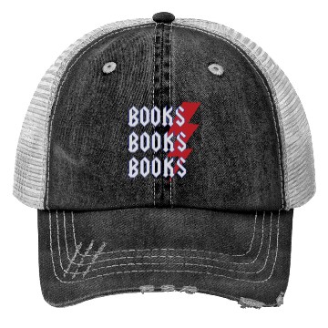 Discover Reading Teacher Cool Books Thunderbolt Men Women Trucker Hats