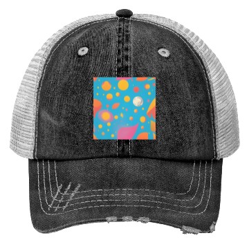 Discover galaxy nebula draw abstract Trucker Hats