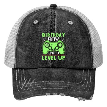 Discover Timet O Level Up Gaming Quotes Trucker Hats