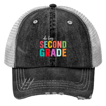 Discover Back To School Oh Hey 2nd Grade Trucker Hats