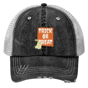 Discover Trick Or Treat Boo Ghost Trucker Hats