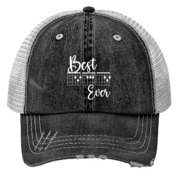 Discover Best Dad Ever Guitar Dad Trucker Hats