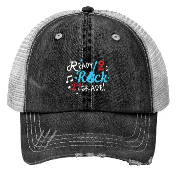 Discover Ready To Rock 2nd Grade Guitar Theme Boy Trucker Hats