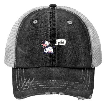 Discover Cross Country Run Trucker Hats, XC Running Eating Cow S