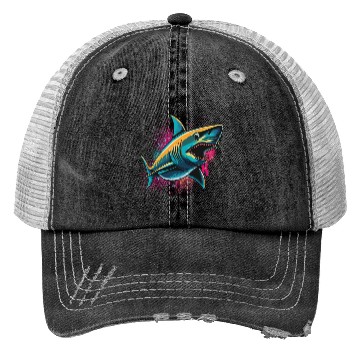Discover Shark Trucker Hats