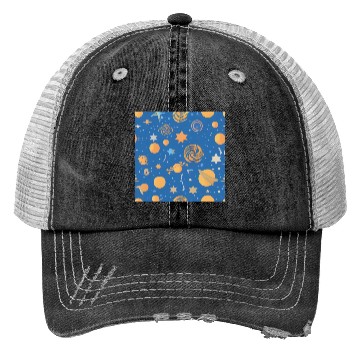 Discover Galaxy nebula art Trucker Hats