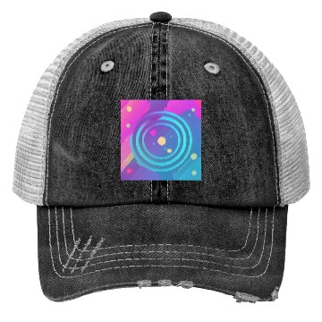 Discover Galaxy nebula art Trucker Hats
