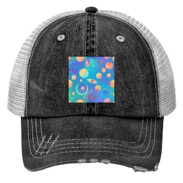 Discover Galaxy nebula art Trucker Hats
