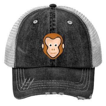 Discover Monkey Face Adorable Trucker Hats